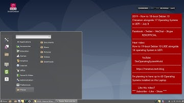 2019 - How to 18-boot #Debian 10 #Cinnamon alongside 17 #OperatingSystems in #UEFI - #July 9