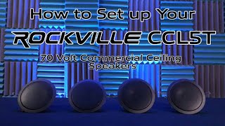 Rockville CCL5T White 70V 5" Commercial Ceiling Speakers 4 Restaurant/Office Details about   20 