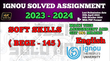 BEGE 145 Solved Assignment 2023-24 In English Medium | BEGE 145 SOLVED ASSIGNMENT 2024 | #Bege145