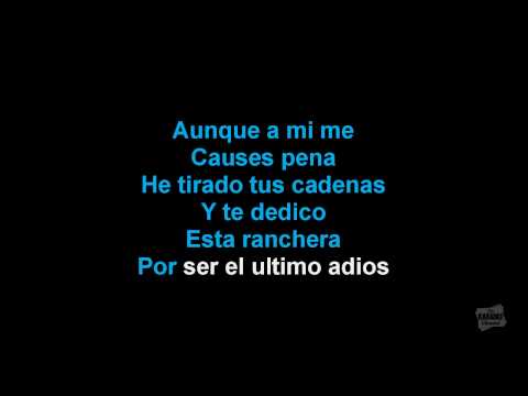 El Último Adiós in the style of Paulina Rubio karaoke video with lyrics