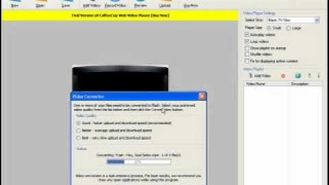 how to use coffee cup web video player