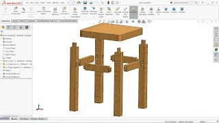 Solidworks tutorial Design of Stool in Solidworks