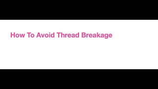 How to avoid thread breakage on machine embroidery