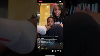 NBA YOUNGBOY Son Fights Mom YAYA Mayweather On Instagram Live