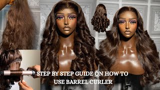 HOW TO CURL using  curling iron | Beginners guide | Detailed Curling tutorial 🥰