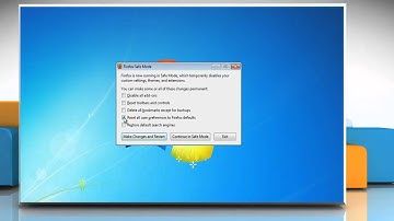 Reset Mozilla® Firefox User Preferences