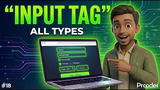 HTML Input Tag in Hindi | All Input Types Explained in 3 Minutes