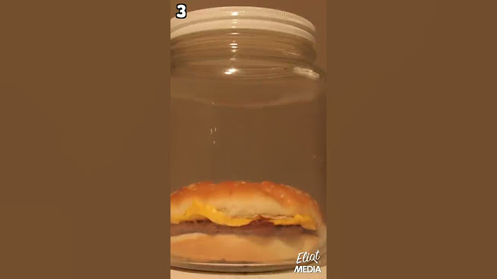4 PRUEBAS DE QUE LA COMIDA DE MCDONALDS NO ES COMIDA #Shorts
