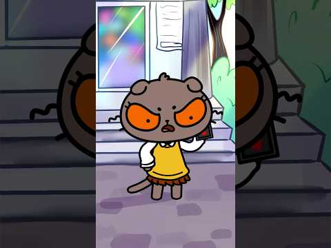 Милка не очень ответственная 😱 animation #art #cartoon #carton #anime #cat