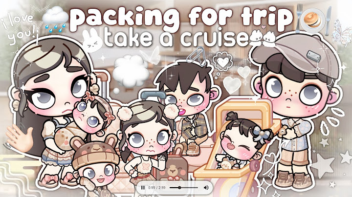 DRAMA AVATAR WORLD || PACKING FOR TRIP || TAKE A CRUISE WITH OUR BIG FAMILY || AESTHETIC