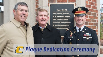 UTC ROTC Plaque Dedication on Chamberlain Field | The UTC Army ROTC Experience