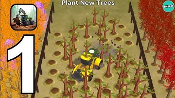 Mega Harvester: Lumber Factory-Gameplay Walkthrough Part 1(iOS, Android) #simulationgames