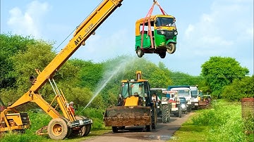 Jcb 3dx loading Mud in TATA Tippers Tractors Swaraj 855 New Holland 3630 4x4 Tractor jcb truck video