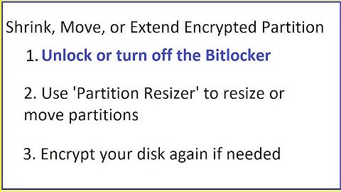 BitLocker Encrypted Partition Resize Shrink Move Extend 100% Safe
