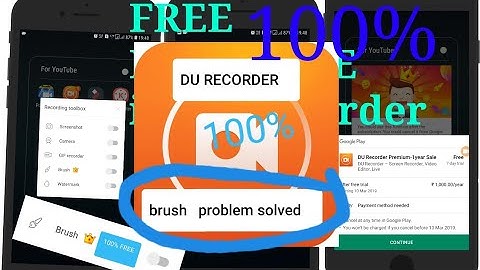 🔥DU RECORDER BRUSH problem solved 100% 🔥 || how to on  brush in du recorder || brush on kare