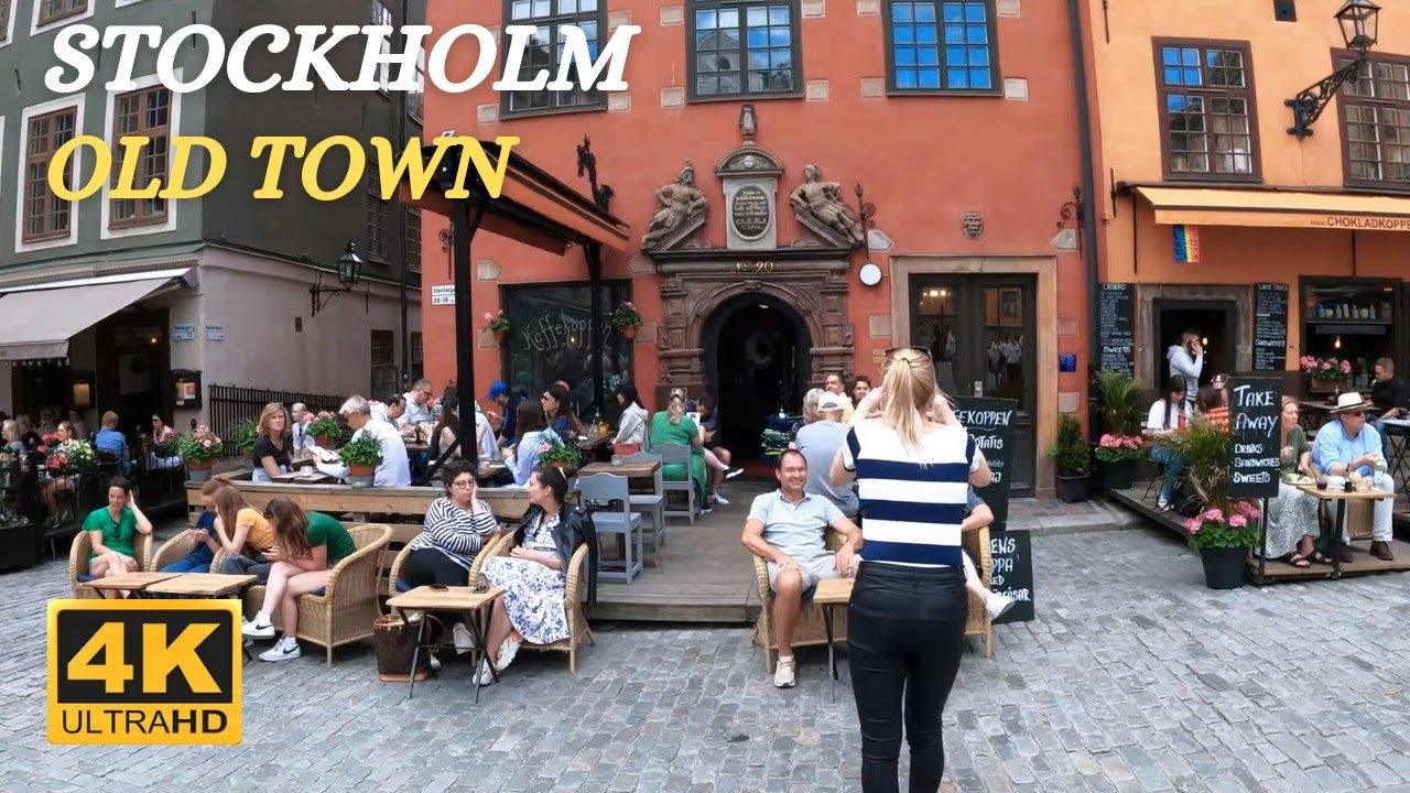 Stockholm’s Original City Centre - Old Town - Sweden - Walking Tour - 4K