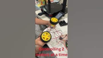 Controlling 2 motors at a time with Arduino and motor driver #arduino