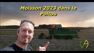 Moisson 2023 L'orage menace dans le POITOU !!!