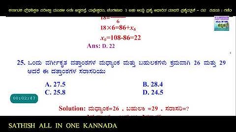 SSLC MATHS important MCQ PAPER 2 With key Answers 2021  | ಗಣಿತ ಬಹು ಆಯ್ಕೆ ಪ್ರಶ್ನೋತ್ತರಗಳು 2021