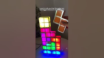 Obsessed with this Tetris-inspired lamp! #tetris #lamp #ledlights #icecubes
