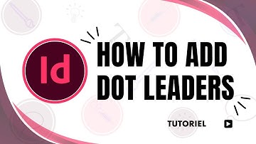 How to add dot leaders InDesign