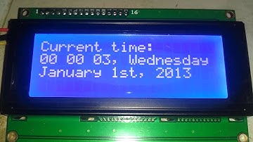 DS1307 RTC library test