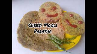 Cheesy Mooli Paratha | kids special tiffin recipe | चिझी मुली का पराठा