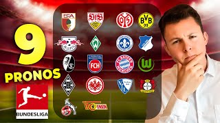 Pronostics Foot BUNDESLIGA MES 9 PRONOSTICS / Bayern - Wolfsburg / Mayence - Dortmund