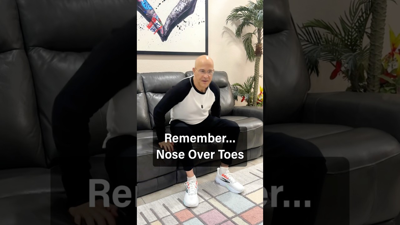 Remember…Nose Over Toes! #drmandell #health #sitting