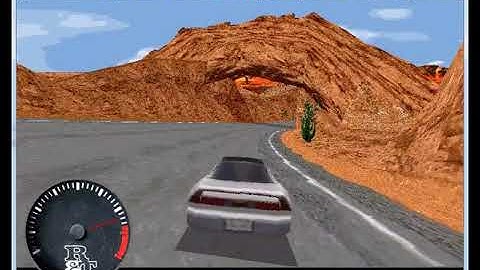 Need For Speed For MS-DOS running on DOSBox-X