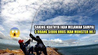 STRIKE IKAN SEBESAR MANUSIA TARIKAN KUAT||BERASA NARIK KERBAU!?