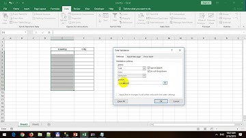 Drop Down Lists for Country and City in Excel 2019