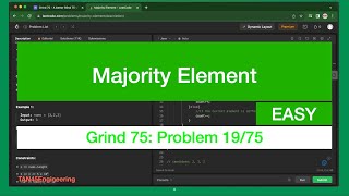 #19 Majority Element Problem | Leetcode - Java | Grind 75: Coding Series