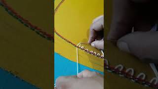 Beautiful embroidery border#shortvideo#trending #embroidery