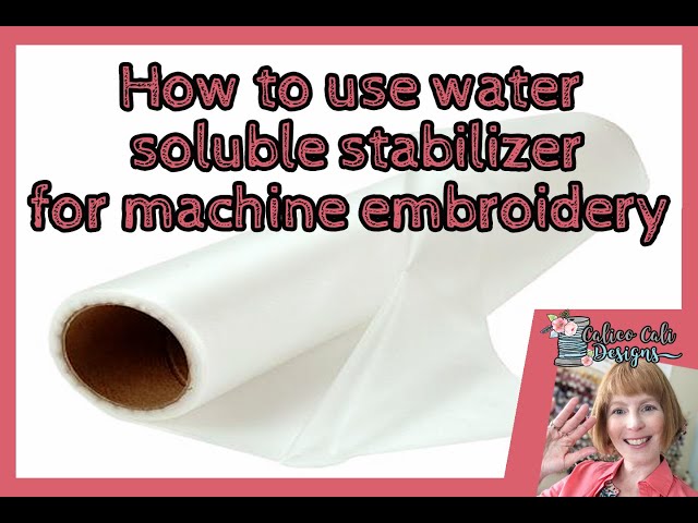  Water Soluble Stabilizer for Embroidery,2 Sheets