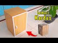 cara membuat lemari penyimpanan dari kardus