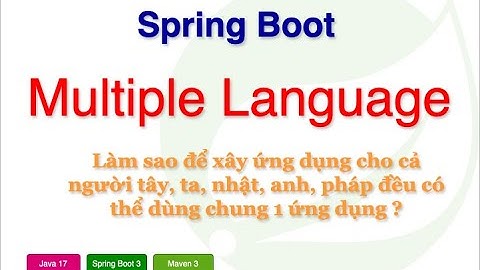 Bài 8. Cấu Hình Đa Ngôn Ngữ Cho Ứng Dụng Spring Boot