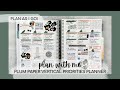 PLAN WITH ME | plan as i go style! | 7x9 PLUM PAPER VERTICAL PRIORITIES | tattooed teacher plans