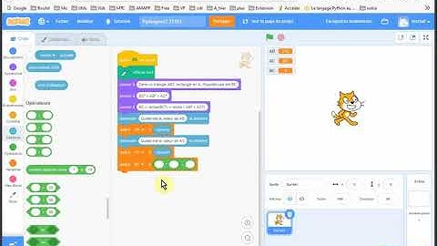 Tutoriel Scratch : utilisation du théorème de Pythagore