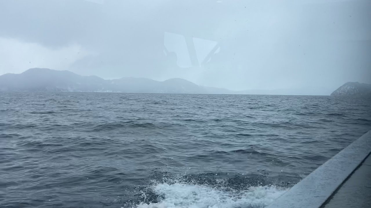 琵琶湖汽船 船窓 雪 今津港 近江今津 竹生島 竹生島1040発 Youtube