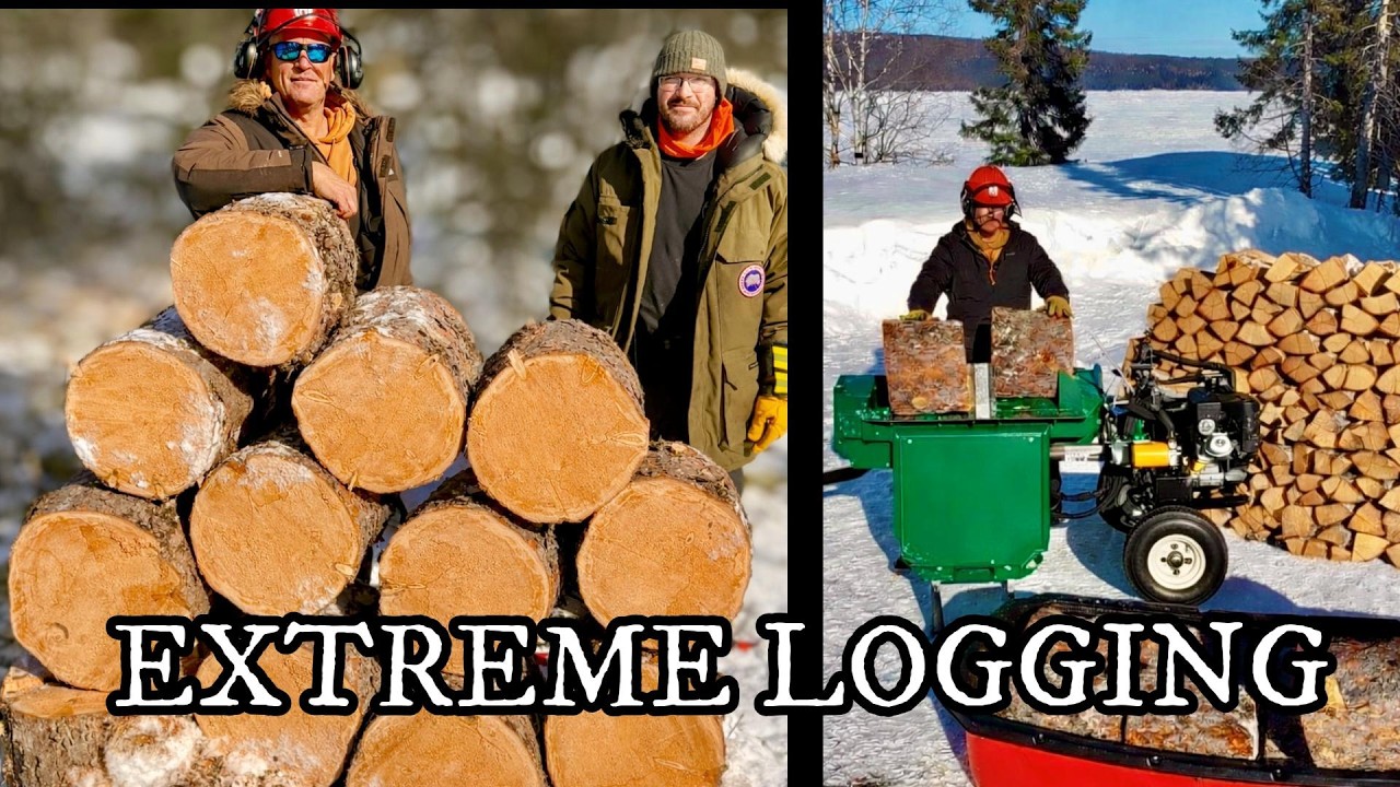 I Cut the LARGEST TREE of My Life… Then Tried a NEW LOG SPLITTER.