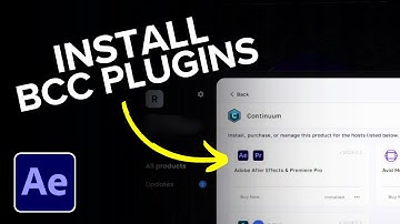 How to Install BCC Plugin in After Effects