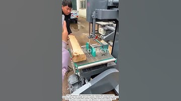 Heavy-Duty Wood Bandsaw Machine – Precision Log Cutting Demonstration