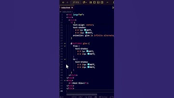 Neon Glowing Text Effect with HTML & CSS | Easy Tutorial