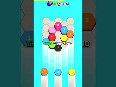 Hexa Color Stack Game crazygamesx.com 😱 | Can you win?