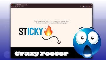 AWWWARDS Sticky Footer ! So EASY 🔥