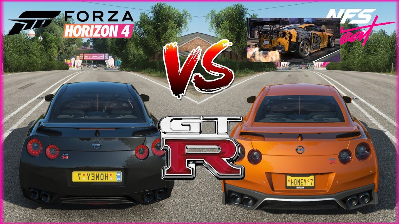 Forza Horizon 4 Nissan Gtr Vs Nissan Gtr Black Edition Top Speed Battle Cmc Distribution English