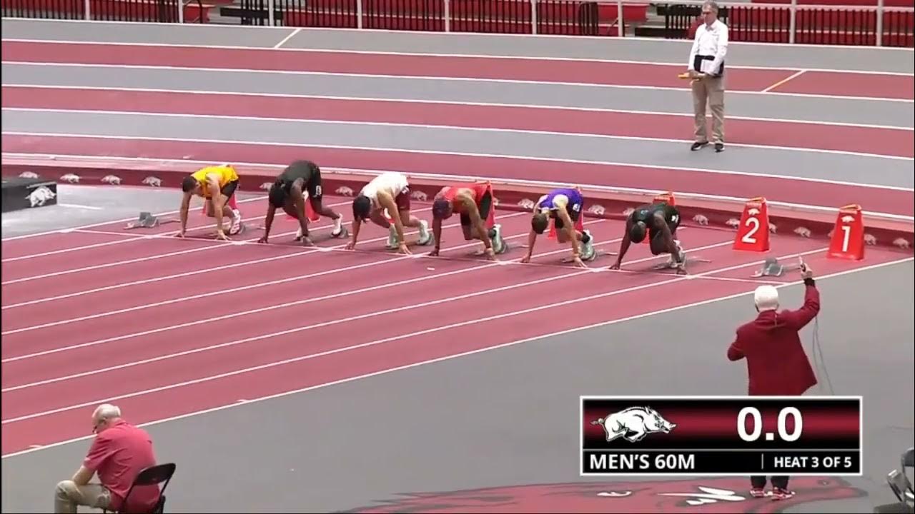 Men 60m Arkansas Qualifier 2023 YouTube