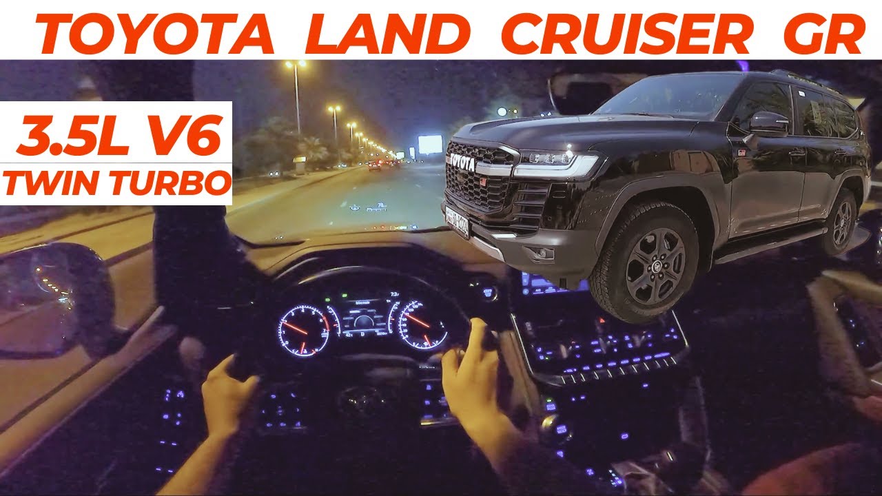 NEW 2023 Toyota Land Cruiser GR Night drive (Sport Mode)