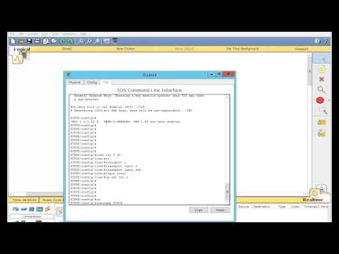 How to set up Secure Shell (SSH) in Cisco Packet Tracer